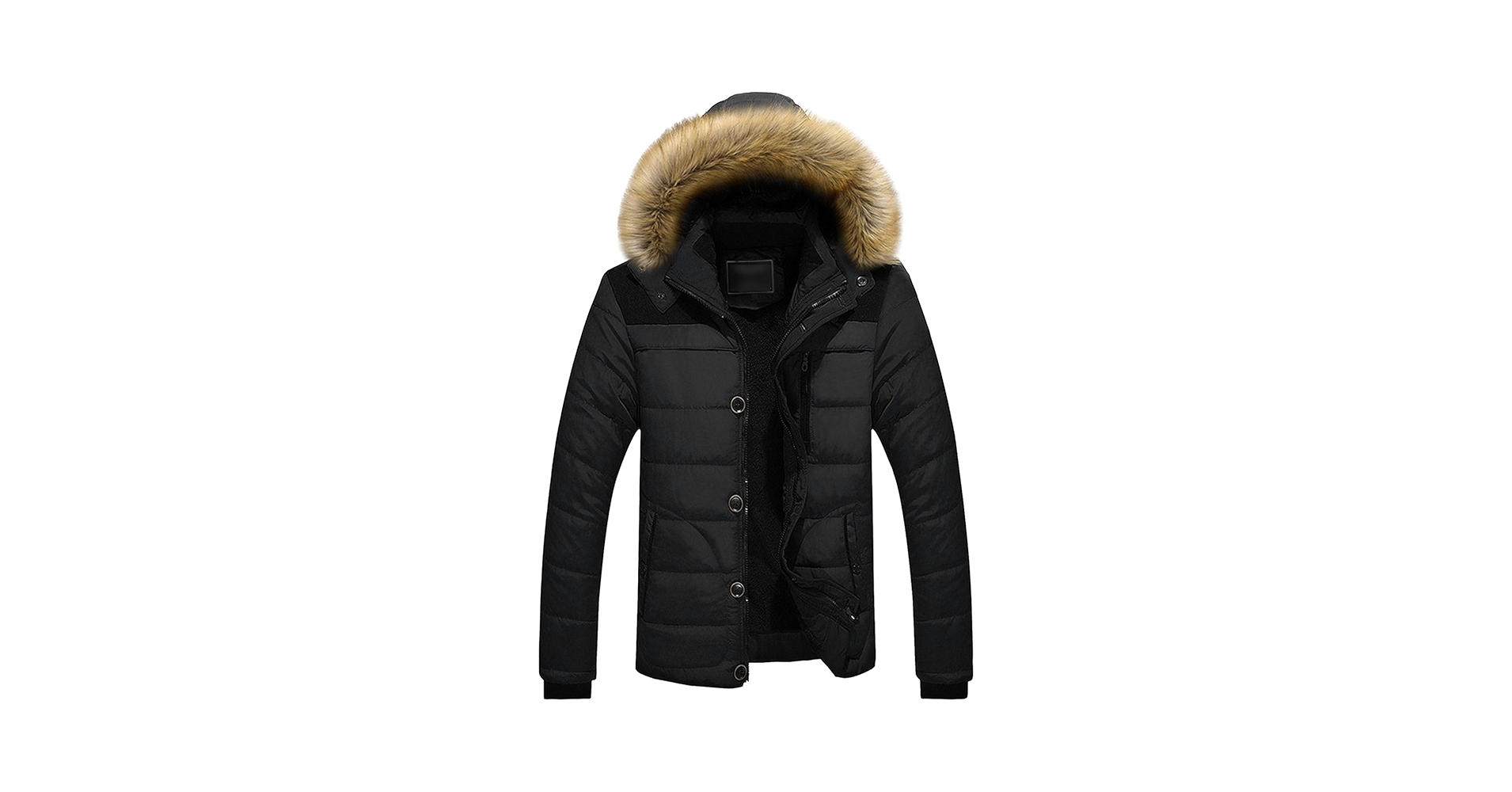 Amazon.com: Qolkmuiy-GJ Men's Winter Jacket Faux Fur